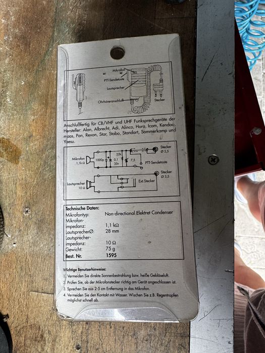 Mikrofonogłośnik MAAS - 115 do radiotelefonu ręcznego ręczniak
