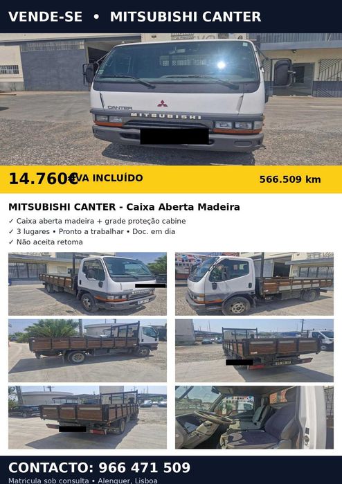 MITSUBISHI CANTER CILINDRADA 3908CC