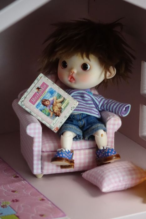 Lalka 2w1  bjd mini OB 11 ręcznie malowana