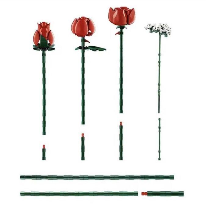 Букет Роз - Конструктор Botanical Collection 822 деталі сумісні з Lego(Код 1001)