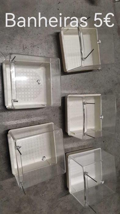 Espelho e sinos para passaro inseparáveis