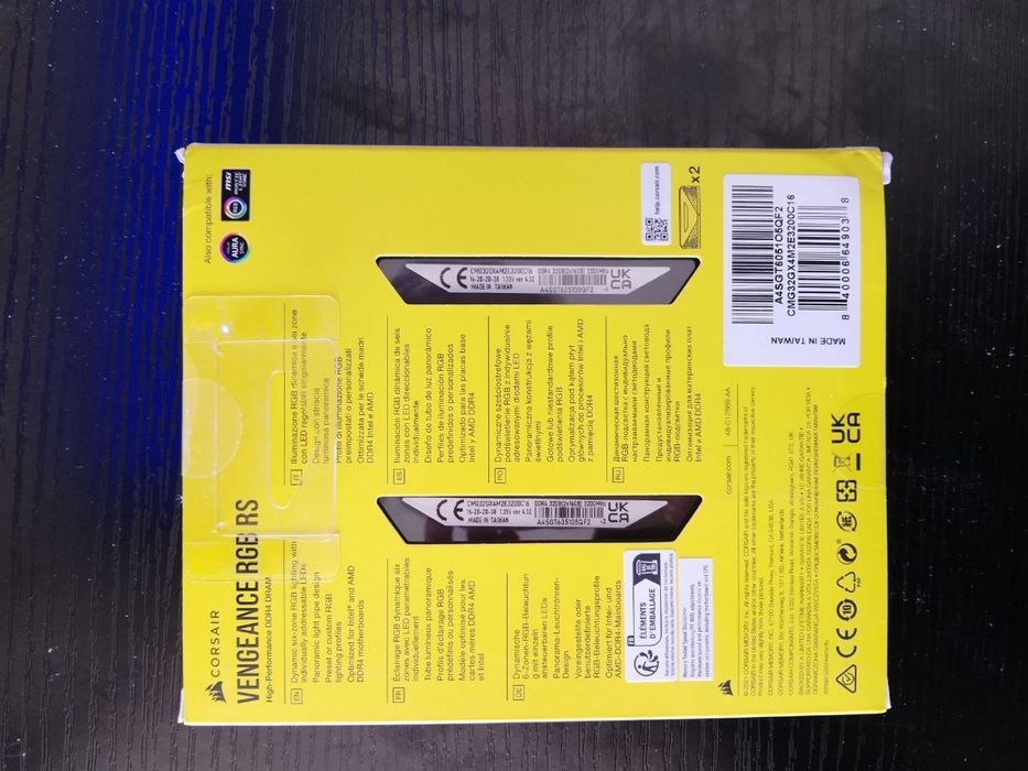Memória RAM Corsair Vengeance RGB RS 32GB (2x16GB) DDR4-3200MHz