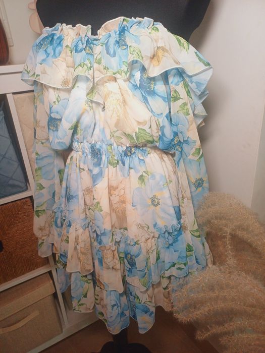 Sukienka kwiaty boho wesele