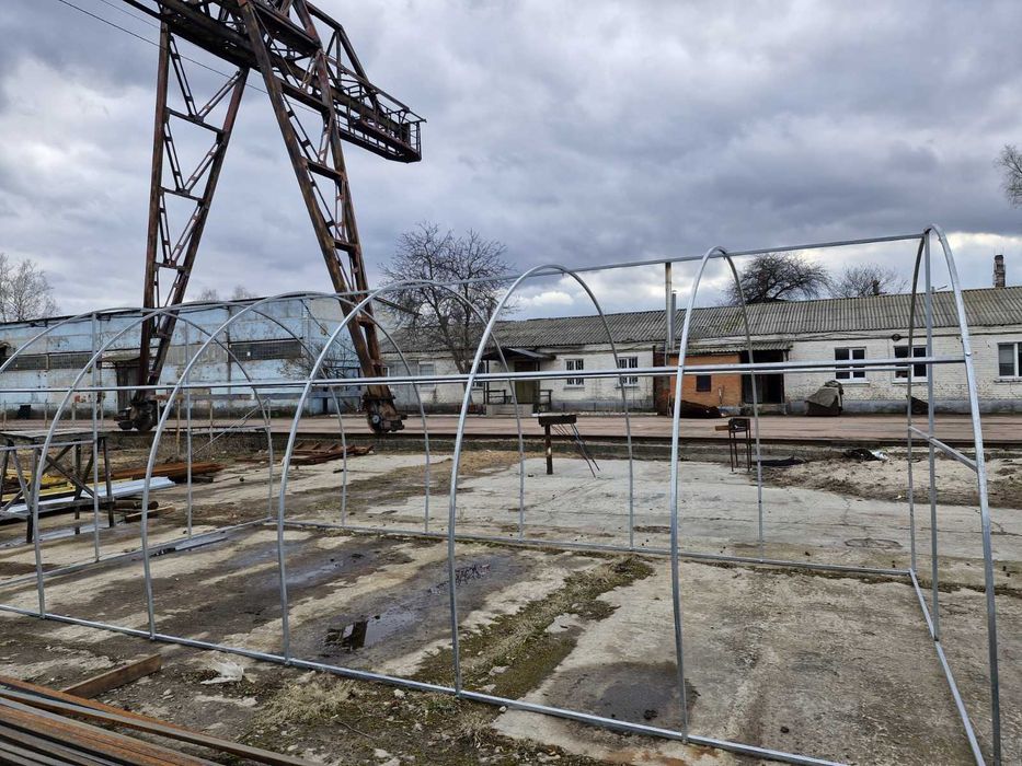 Теплиця міцна оцинкована комплект дуги та труба