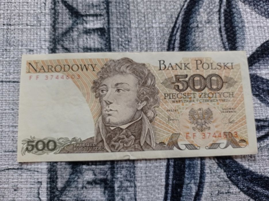 500 złotych z 1986 stan bdb