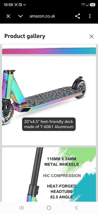 hulajnoga akrobacyjna VOKUL BIZT K1 Pro Scooter Neo