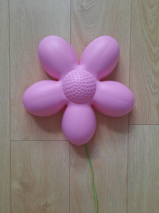 Lampka kinkiet Ikea Smila różowy kwiatek