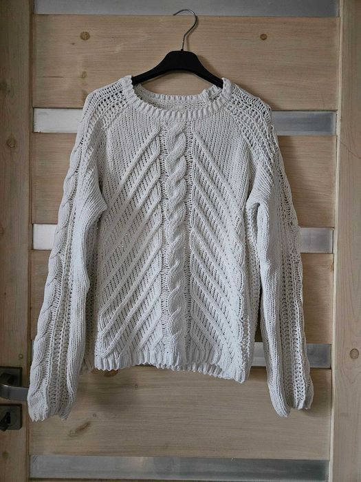 sweter kremowy szenil 34 XS