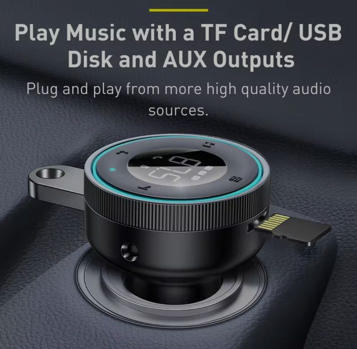 НАЙКРАЩИЙ FM трансмітер Baseus Enjoy Car Wireless MP3 Charger (CCLH-01