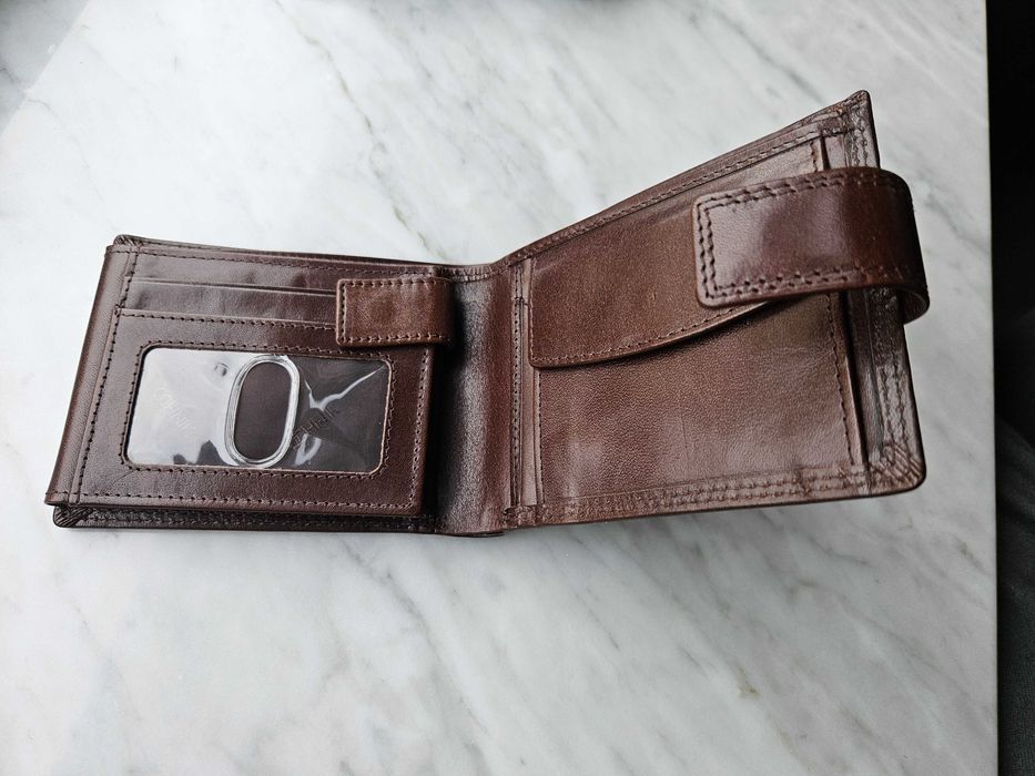 Portfel Ochnik męski skórzany PL-191-87