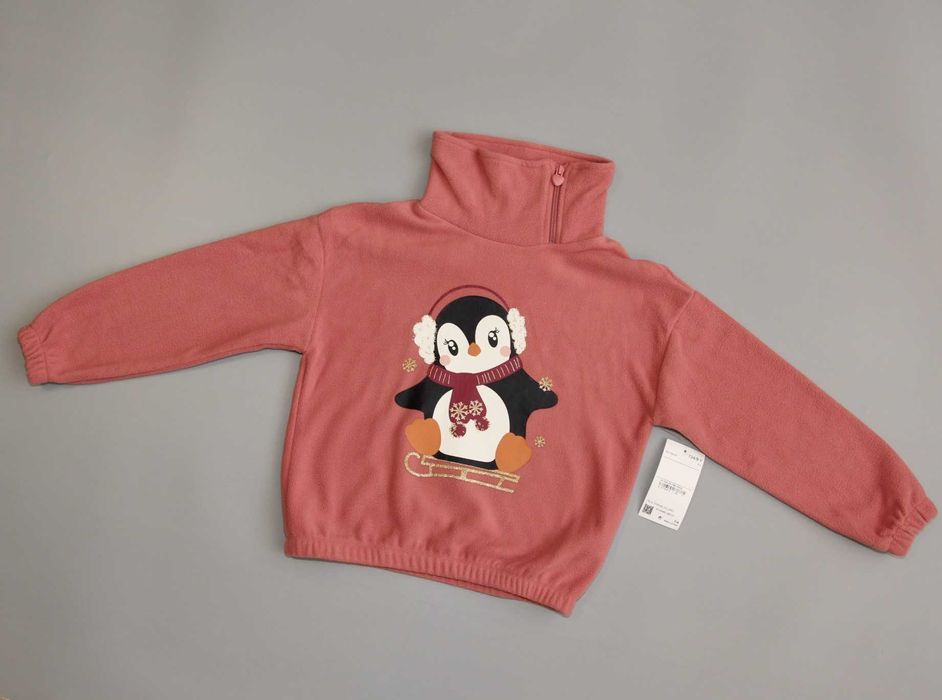 Флісова кофта c&a з пінгвінчиком