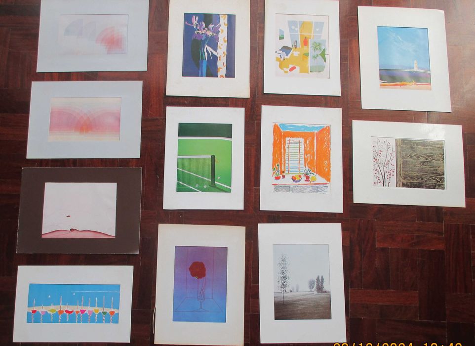 Pequenos Quadros com Reproduções de Pintura Sec. XX