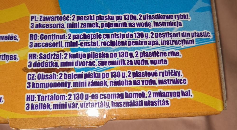 Niemoknący piasek do zabawy dla dzieci - "Never wet sand"