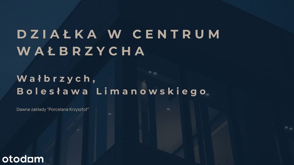 Działka budowlana w Śródmieściu Wałbrzycha