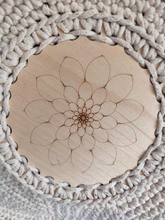 Szydełkowa torebka koszyk ręcznie robiona handmade na plażę