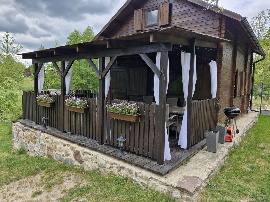 Domek drewniany całoroczny Chycina, lubuskie, super klimat!