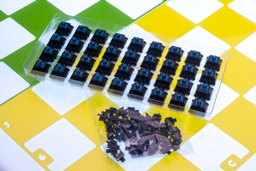 Przełączniki klawiatury Cherry MX Blue  x36 clicky, tactile switches