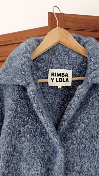 Sobretudo azul mesclado Bimba y Lola M