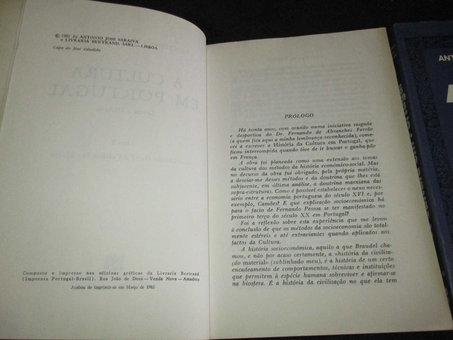 Livros A Cultura em Portugal António José Saraiva