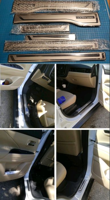 Накладки на пороги Mitsubishi Outlander 3, Mitsubishi Outlander 4