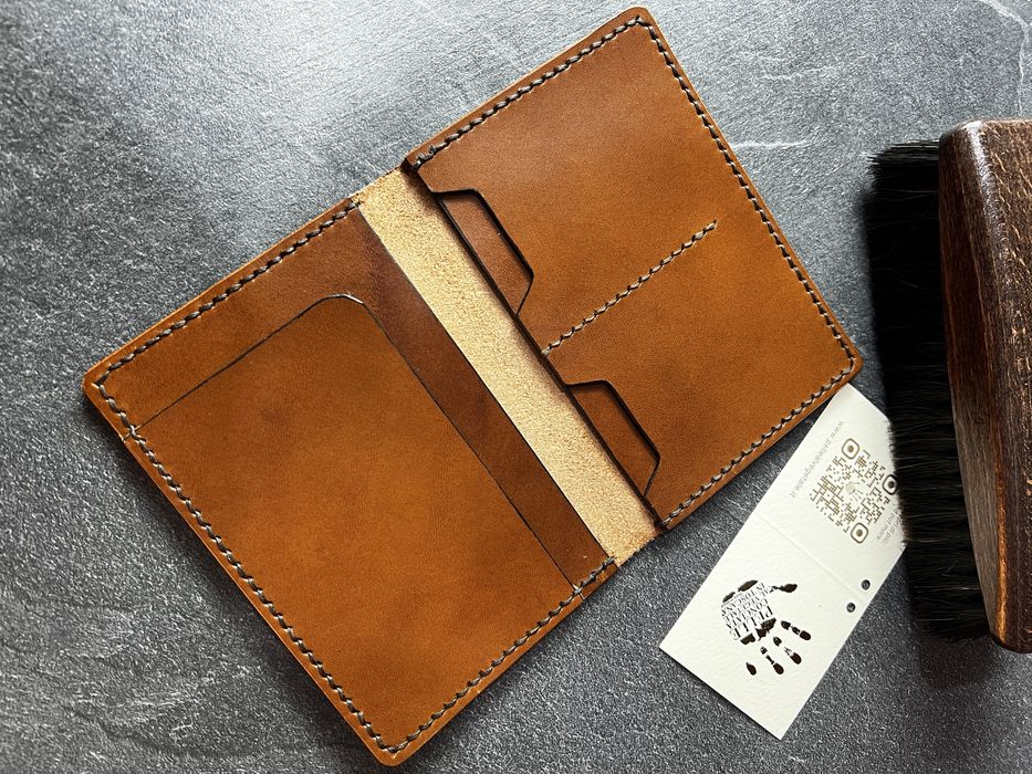 Skórzany portfel handmade – Buttero i Badalassi Carlo Wax Olmo