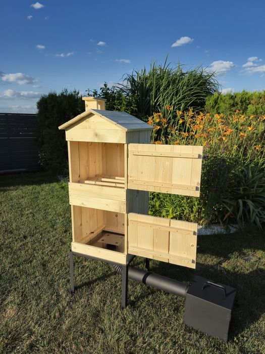 Wędzarnia drewniana, ogrodowa, duża XL, wędzarnie, wędzarka,