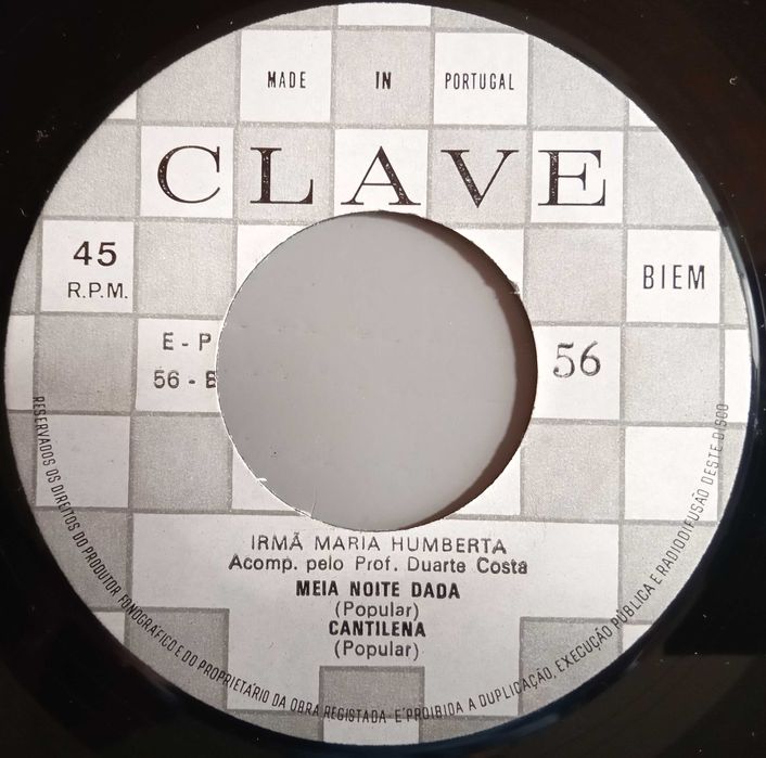 Irmã Maria Humberta	- - - - -	Menino do Bairro de Lata	- - - - -	EP