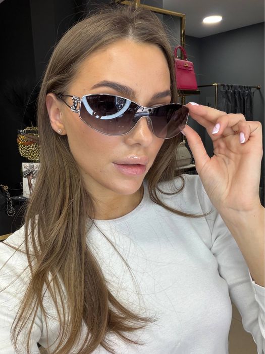 Окуляри шанель chanel очки маска сонцезахисні прозорі чорні жовті