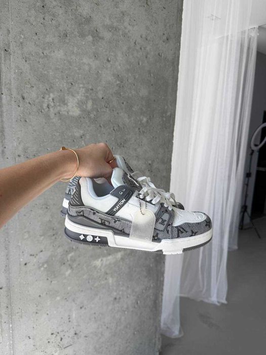 Кросівки Louis Vuitton Trainer Sneaker Grey premium u2
