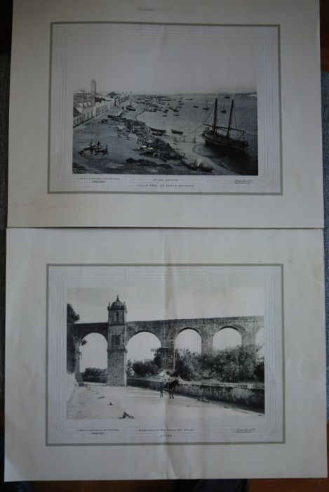 Estampas diversas e fotografia muito antigas