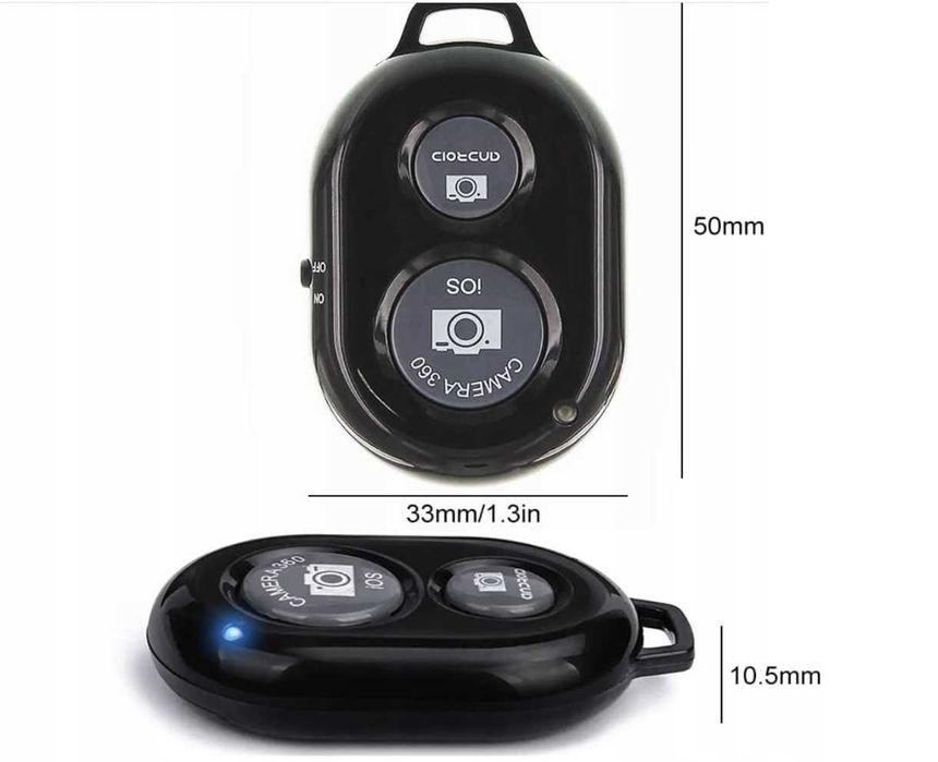 Uniwersalny pilot bluetooth do telefonu statywu wyzwalacz zdjęć SELFIE