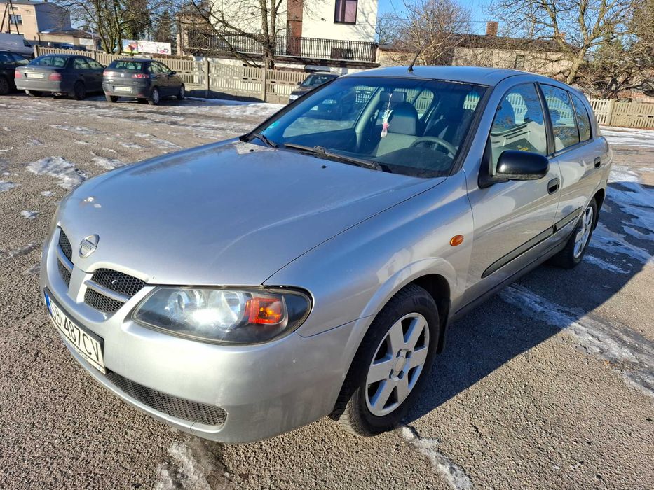 Nissan Almera 1.5 Benzyna 5-Drzwi Klima Elektryka Ważne Opłaty Sprawny