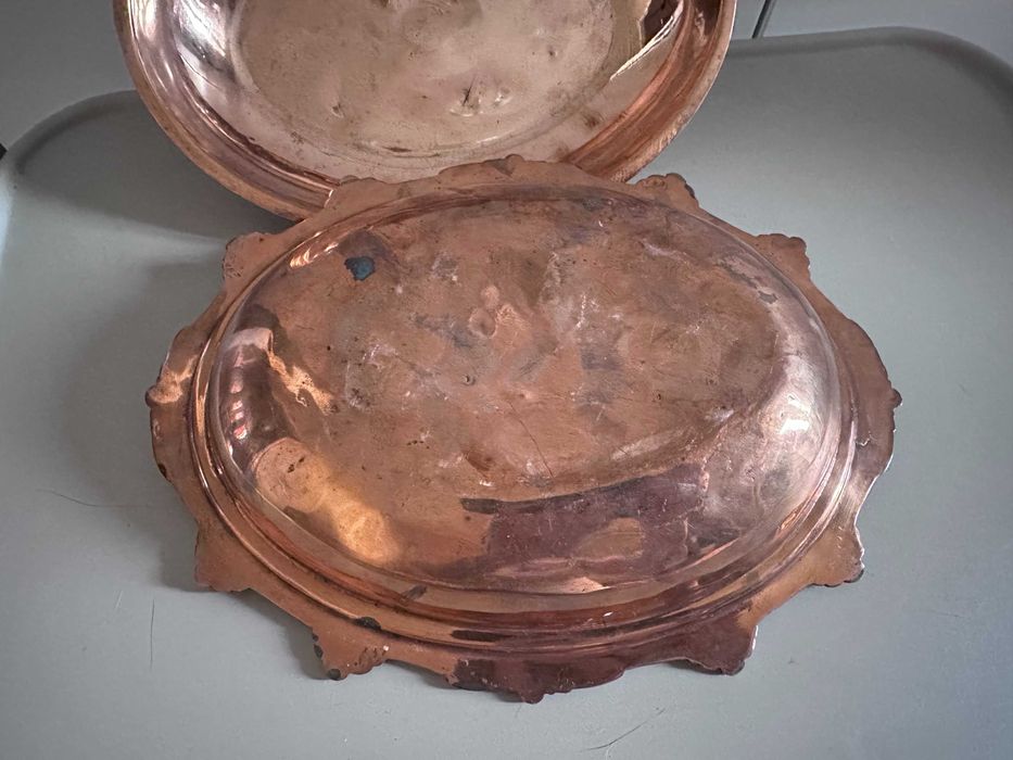 кастрюля медная с бронзой