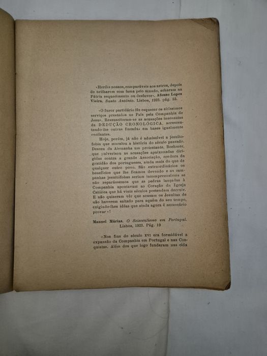 Livro antigo (1931) – A Acção Missionária dos Jesuítas Portugueses
