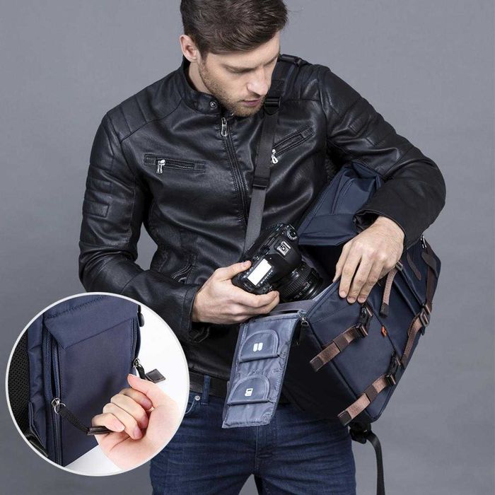 Mochila de Câmera Fotografia K&F - Estado de Nova - Portátil ate 16"