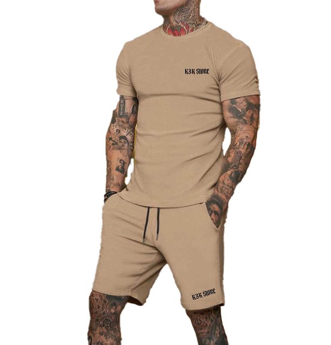 Komplet męski K3K Store – BEŻOWY – Rozmiary S, M, XL, XXL