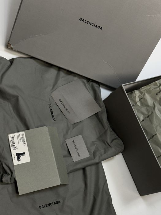 BALENCIAGA STOMPER BOOTS Leather кожаные шкіряні ботинки opium черные