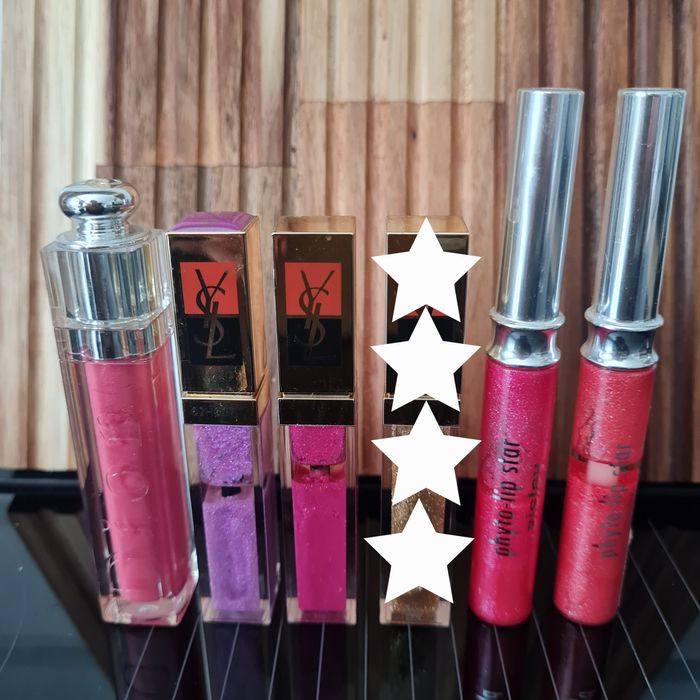 Komplet błyszczyki do ust Dior Sisley YSL Yves Saint Laurent 5 sztuk