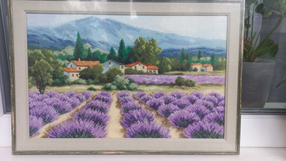Вишита картина "Гірська лаванда"