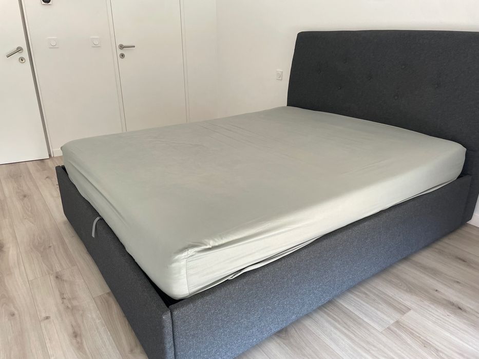 Cama idanäs 160x200 arrumação + colchão