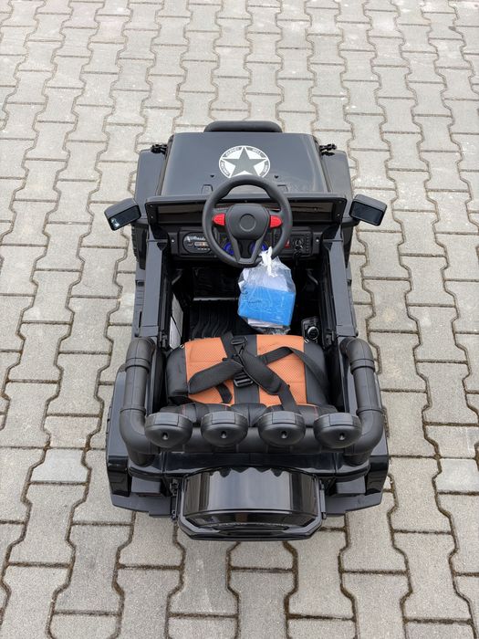 Autko na akumulator Jeep samochód PILOT SKÓRA