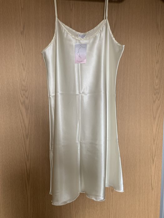 Camisa de Dormir/Robe Cetim - L