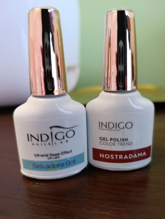 Baza mineralna i lakier hybrydowy Indigo