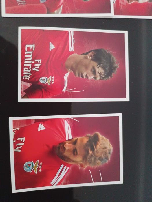 Cromos de futebol.