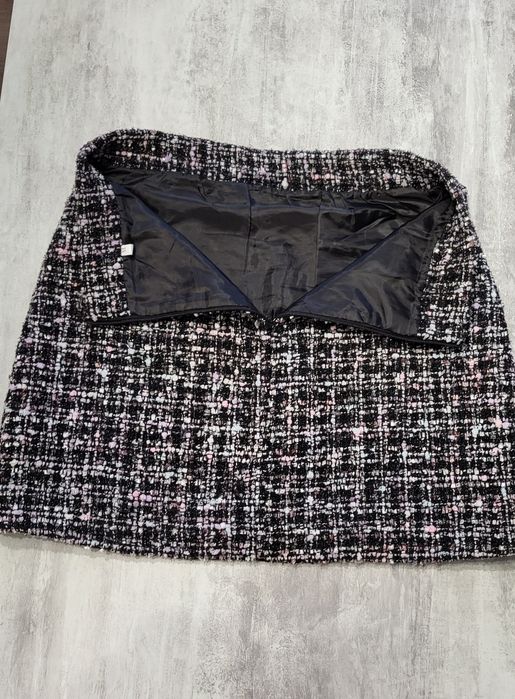 Твидовая мини юбка