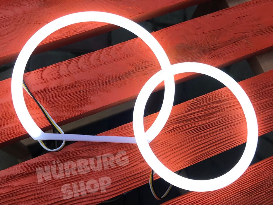 LED ангельские глазки в фары для BMW E36 E38 E39 E46 E53 желтые белые