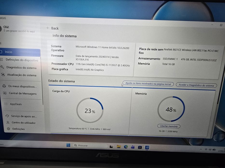 Portatil Asus i5