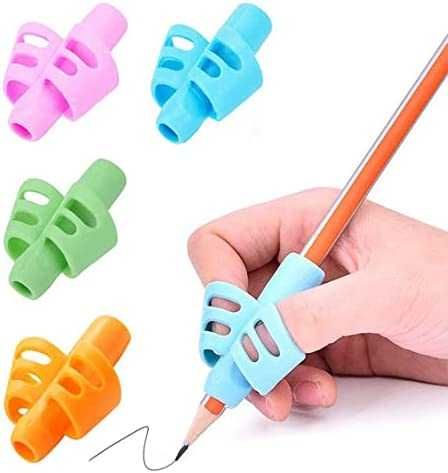 Adaptador ergonómico para criança - auxílio da escrita 4 unidades