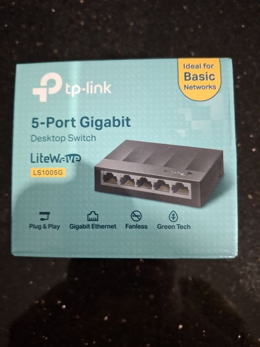 NOWY Switch Gigabit TP-Link LS1005G | 5 Portów | PARAGON i GWARANCJA