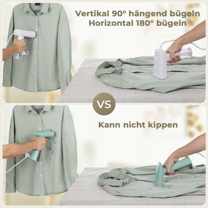 Parownica Steamer Żelazko Podróżne Pionowe Mini 1000W 150ml Vpcok